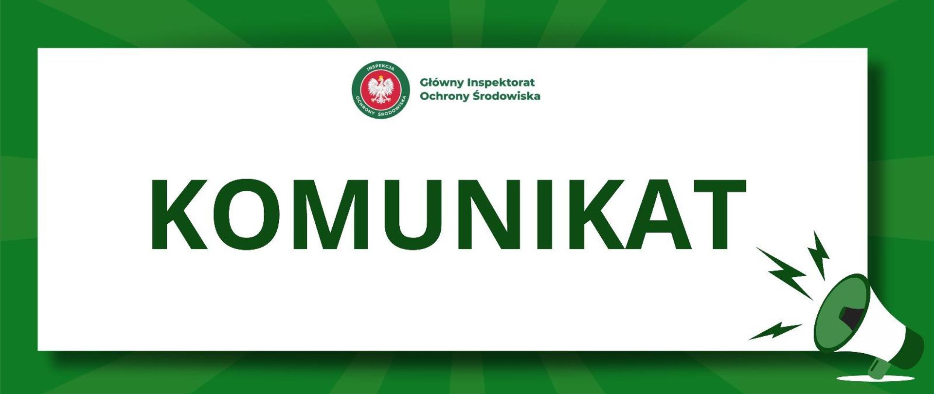Komunikat GIOŚ