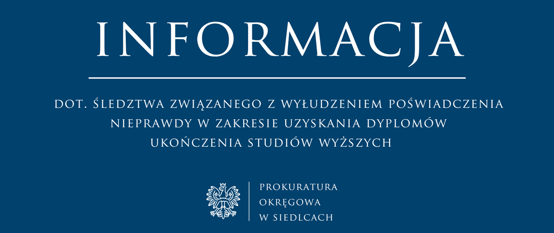 dot_śledztwa_związanego_z_wyłudzeniem_poświadczenia_nieprawdy_w_zakresie_uzyskania_dyplomów