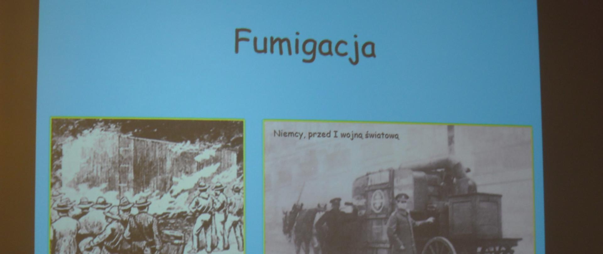 Slajd z prezentacji o tytule Fumigacja