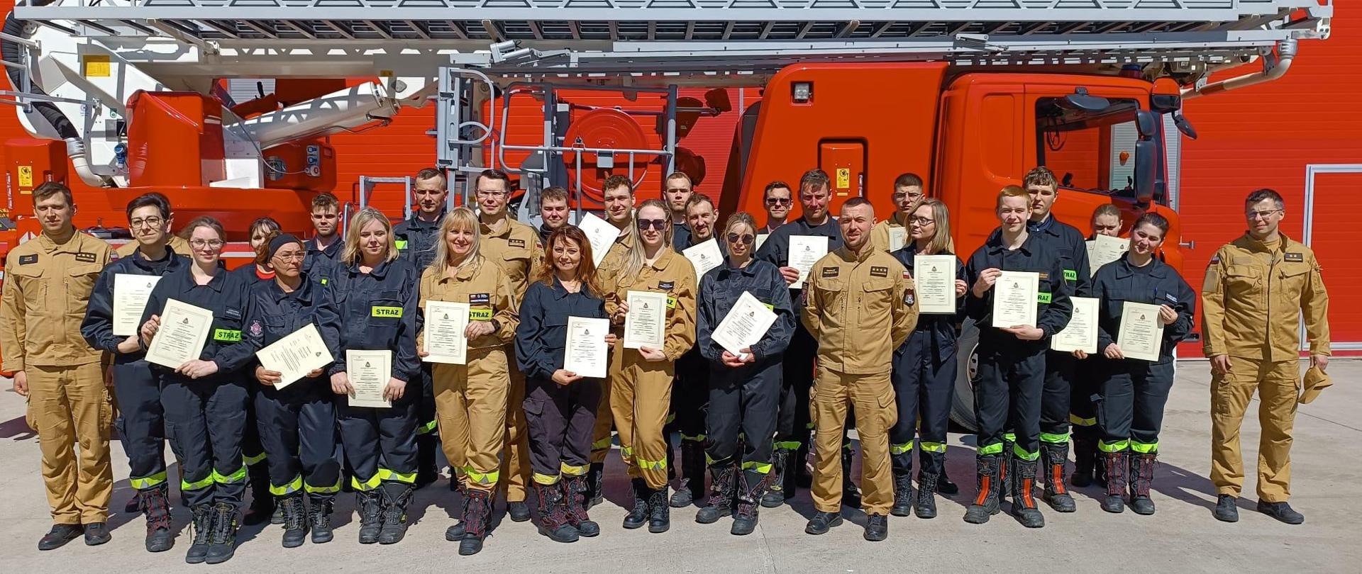 ZAKOŃCZENIE SZKOLENIA PODSTAWOWEGO STRAŻAKA RATOWNIKA OSP