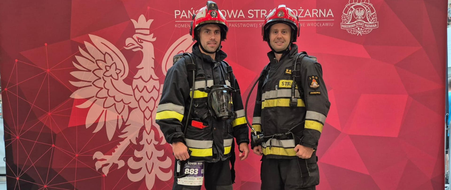 Skytower Wrocław strażacy szykują się do startu