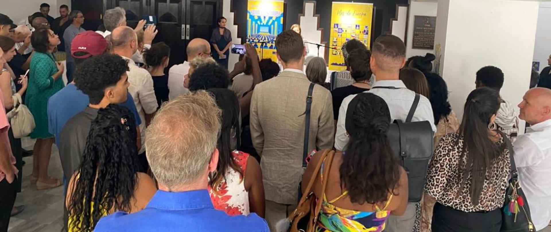 Wystawa plakatów podczas inauguracji Festiwalu Kina Europejskiego