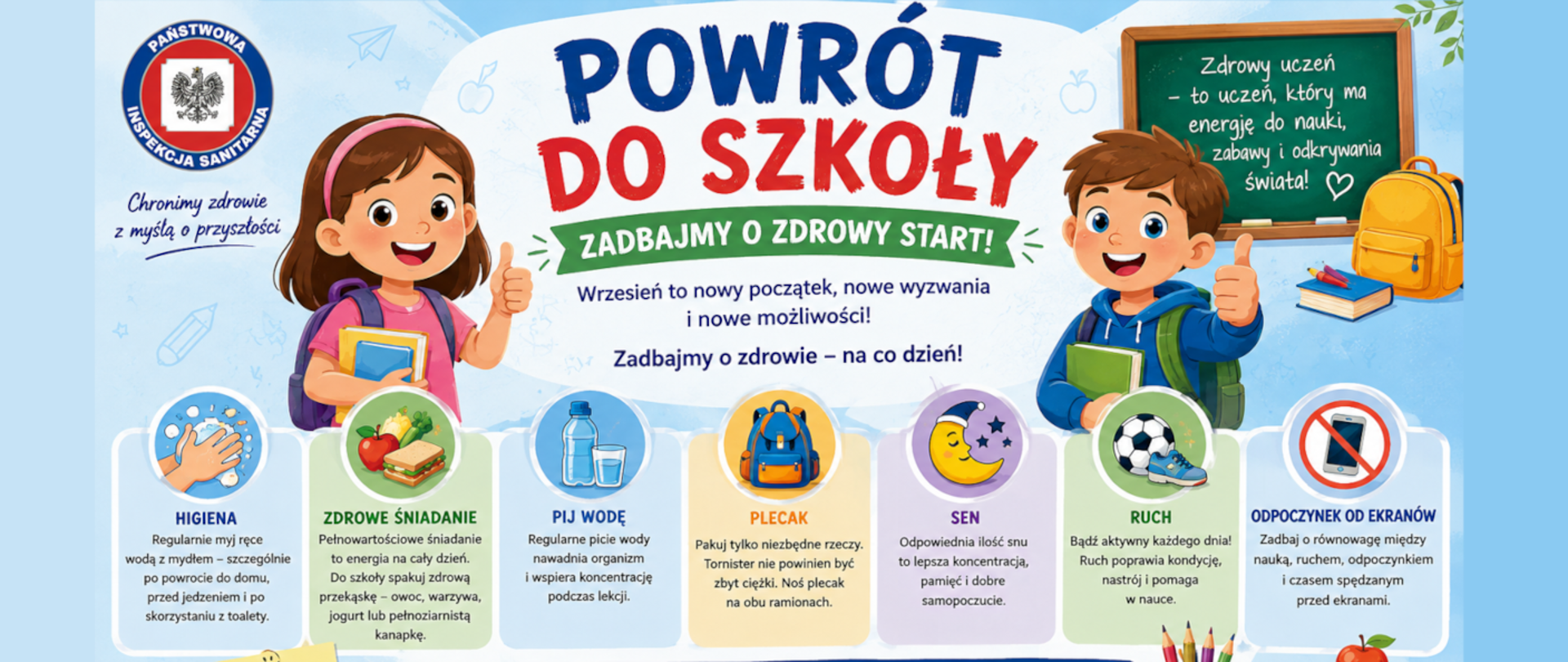 Powrót do szkoły – zadbajmy o zdrowy start!