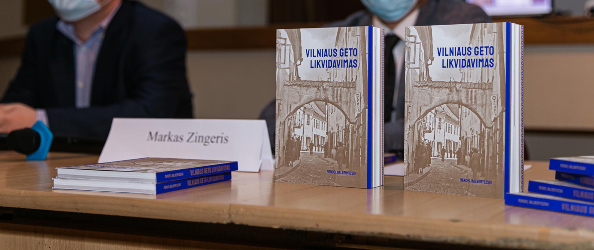 prezentacja litewskiej wersji książki Mendla Balberyszskiego "Likwidacja getta wileńskiego" 