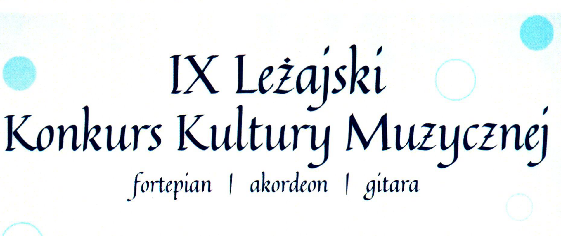 Dyplom Jana Bloka za zajęcie III miejsca w kategorii II w IX Leżajskim Konkursie Kultury Muzycznej.