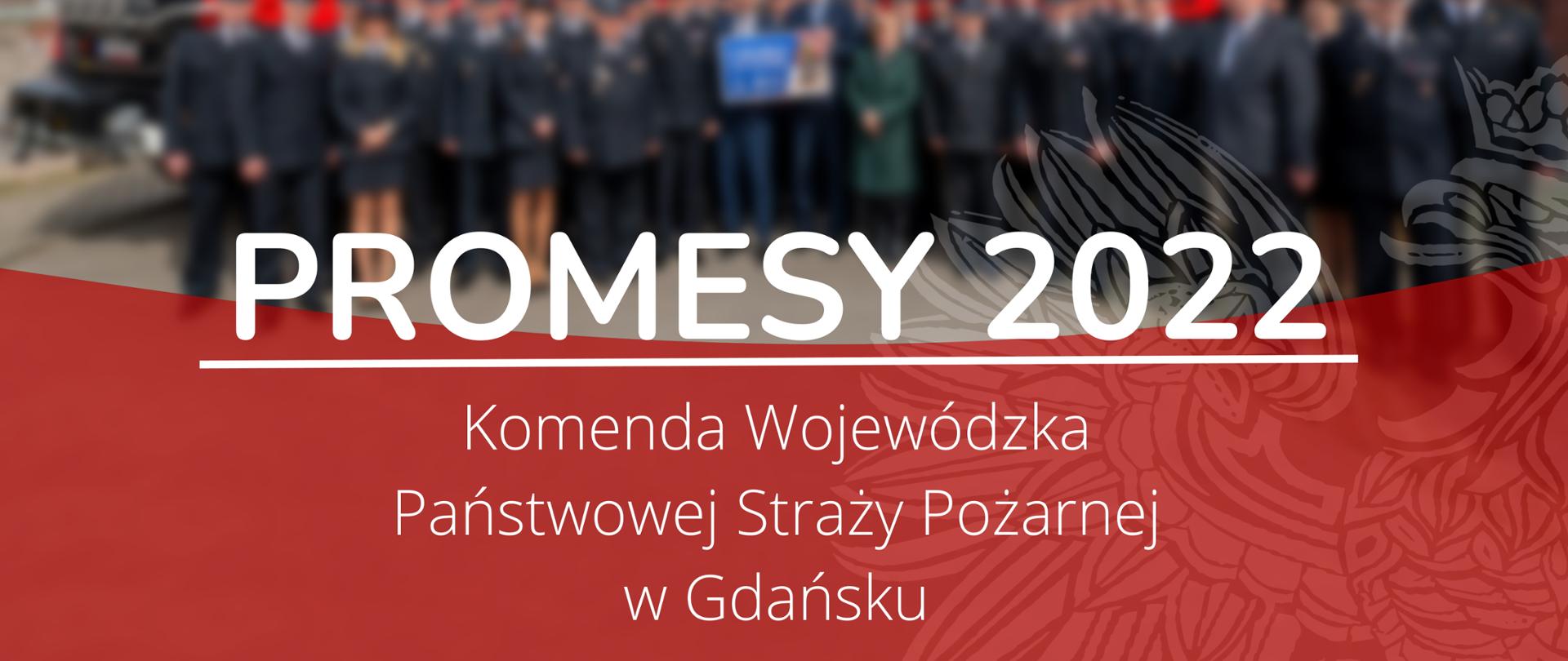 Promesy 2022 Komenda Wojewódzka Państwowej Straży Pożarnej w Gdańsku.