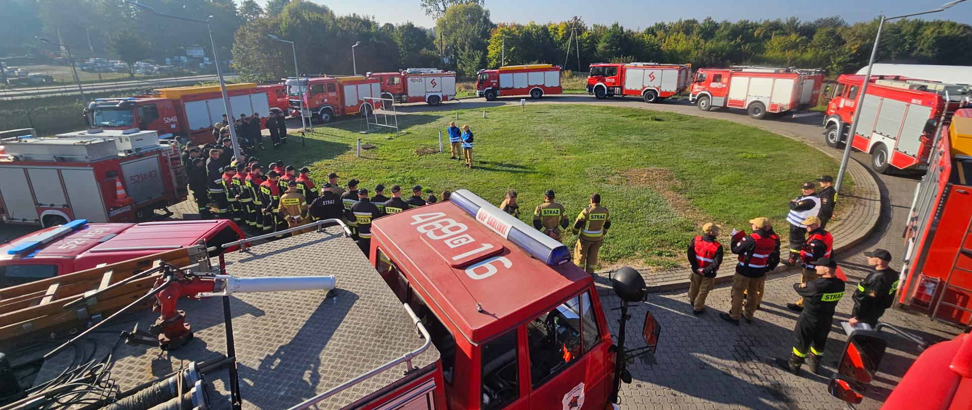 Siły i środki w Punkcie Przyjęcia Sił i Środków.