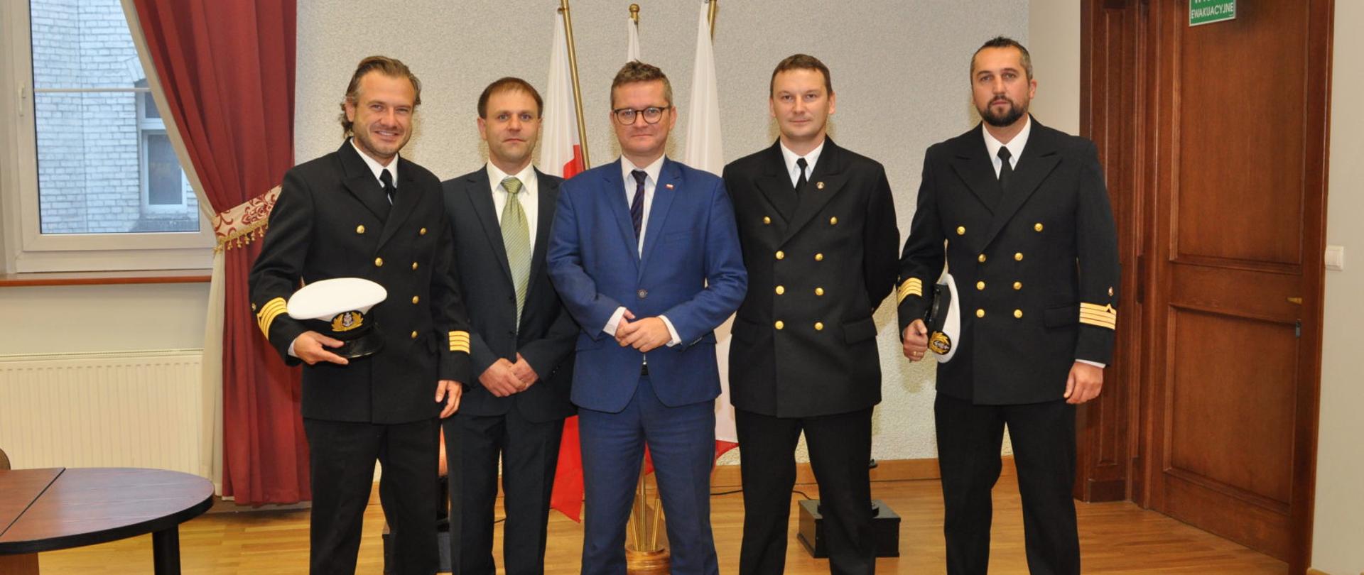 Wiceminister Grzegorz Witkowski z wizytą w Urzędzie Morskim w Szczecinie