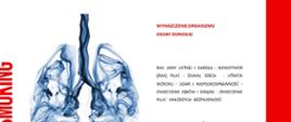 Slajd z pracy konkursowej - II miejsce Środa Wlkp. - przedstawia zdjęcie płuc wypełnionych dymem oraz tekst: RAK JAMY USTNEJ I GARDŁA ∙ NOWOTWÓR (RAK) PŁUC ∙ ZAWAŁ SERCA ∙ UTRATA WZROKU ∙ UDAR I NIEPEŁNOSPRAWNOŚĆ ∙ ZNISZCZENIE ZĘBÓW I DZIĄSEŁ ∙ ZNISZCZENIE PŁUC ∙ MIAŻDŻYCA ∙ BEZPŁODNOŚĆ
PAPIEROS SKRACA ŻYCIE ŚREDNIO O 5 MINUT