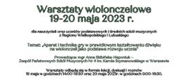 Zaproszenie na którym widoczna jest nazwa wydarzenia, jego termin oraz tematyka.