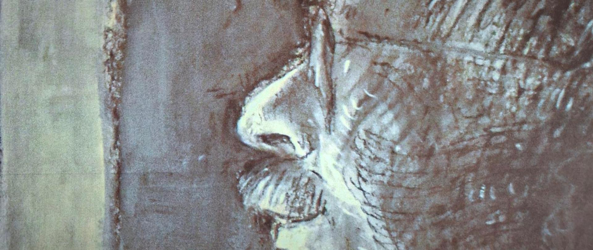 Fragment plakatu ukazujący portret Andrzeja Makowskiego