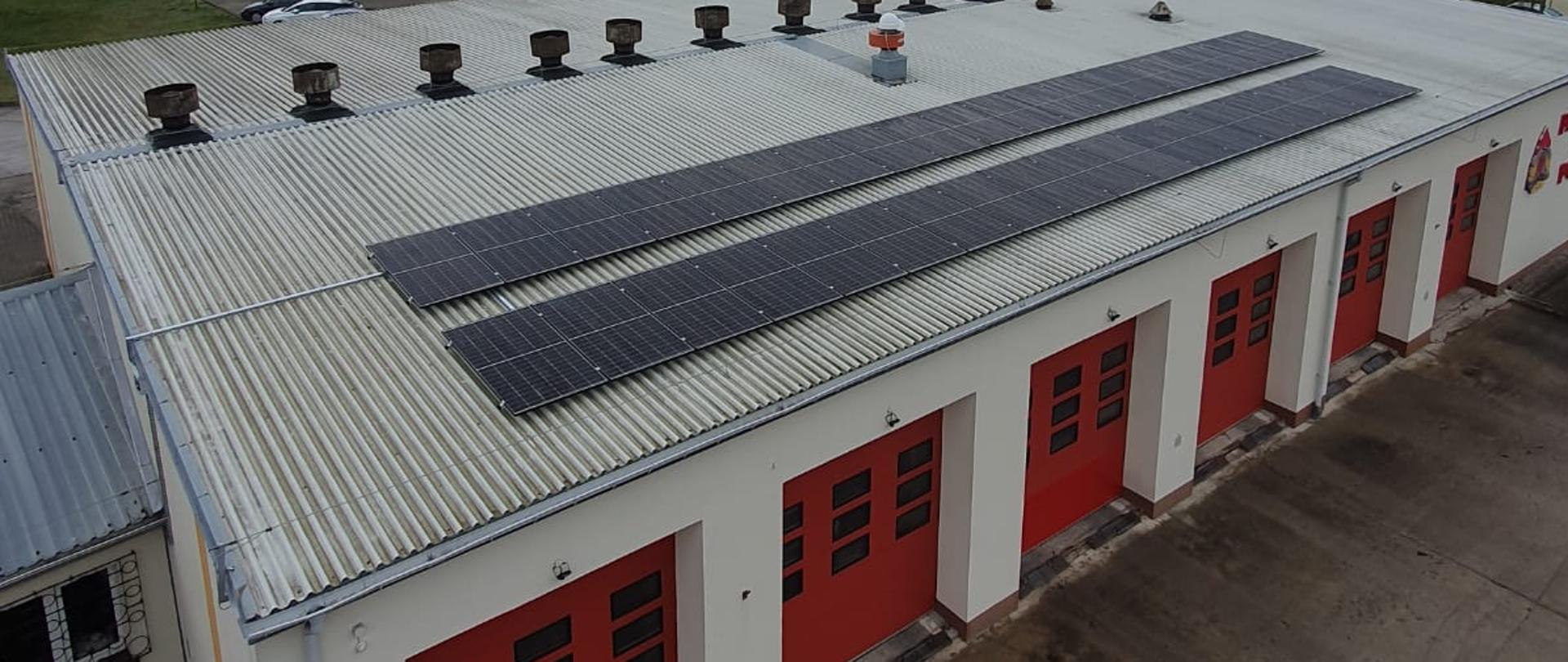 Fotowoltaika w Komendzie Powiatowej Państwowej Straży Pożarnej w Gostyninie. 