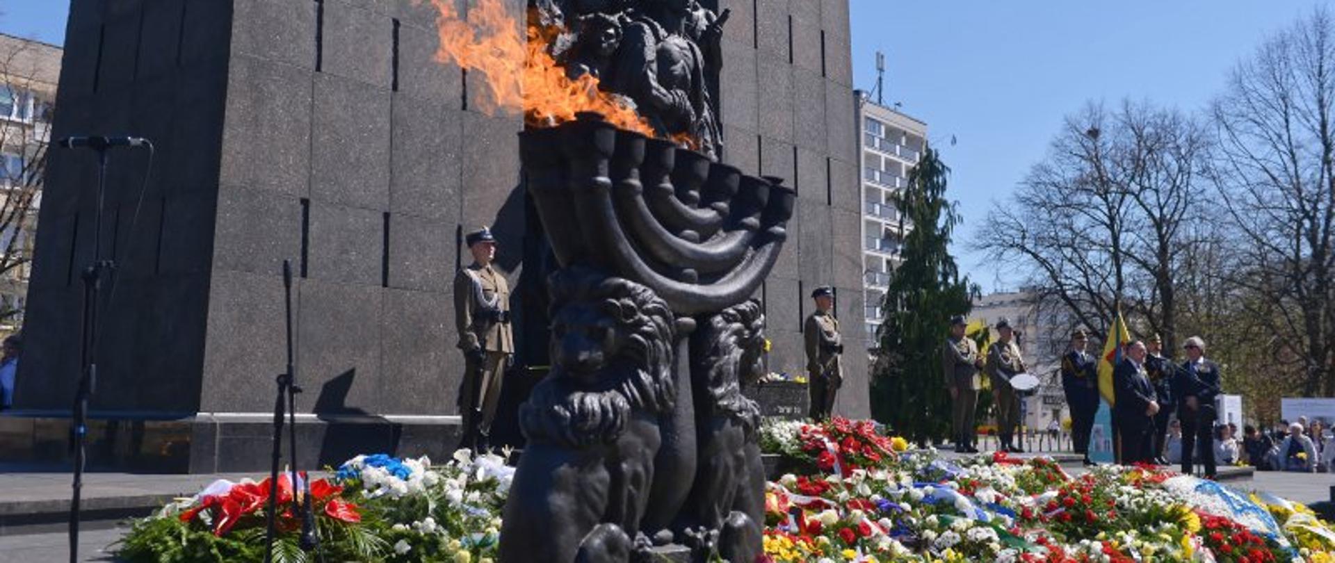 76. rocznica powstania w getcie warszawskim,fot. PAP/Marcin Obara