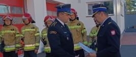 Awanse na wyższe stanowiska służbowe w Komendzie Powiatowej Państwowej Straży Pożarnej w Obornikach.