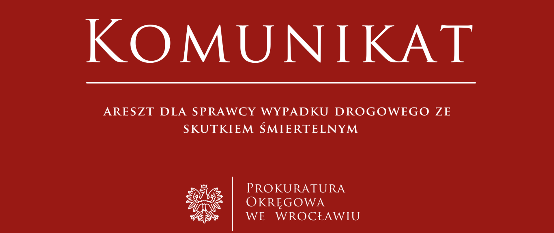 Tymczasowe aresztowanie dla sprawcy wypadku drogowego ze skutkiem śmiertelnym 
