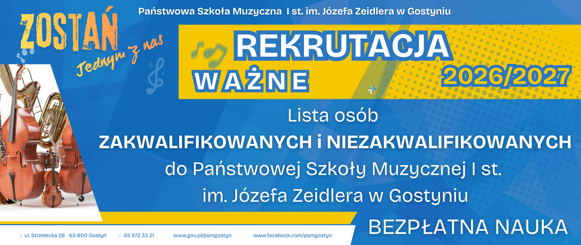 Informacja o zakwalifikowanych osobach w wyniku naboru. 