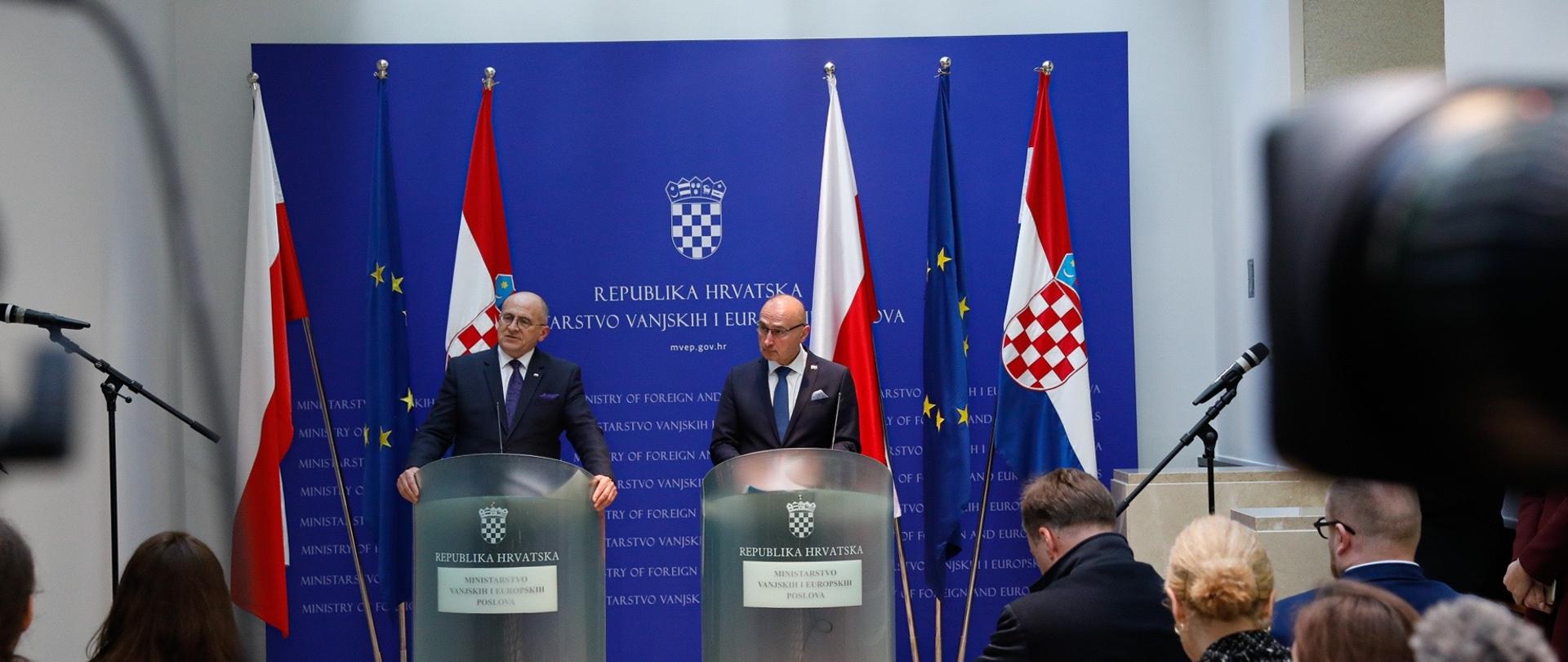 Minister Zbigniew Rau i Minister Gordan Grlić Radman