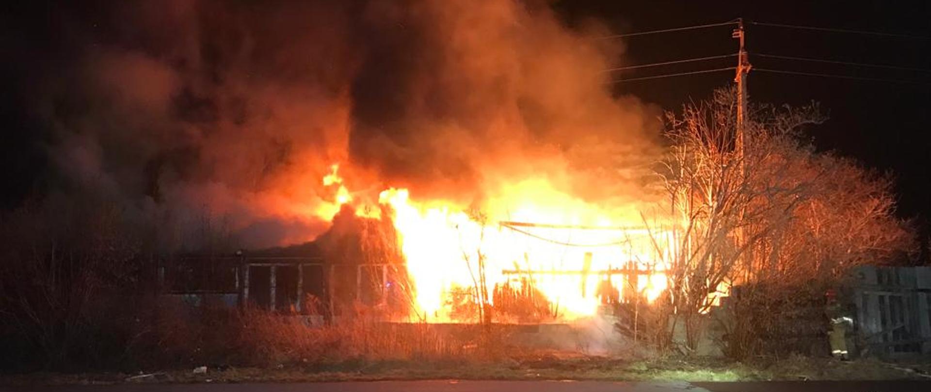 Pożar Baraków przy ul. Ceglanej