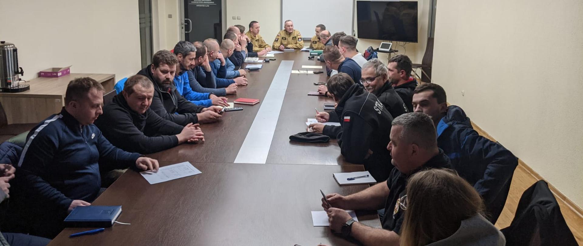 Odprawa z naczelnikami OSP z terenu powiatu chrzanowskiego