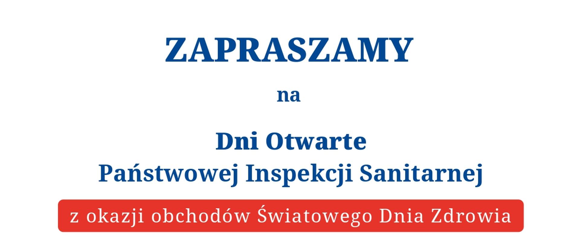 Plakat Dni Otwarte Państwowej Inspekcji Sanitarnej