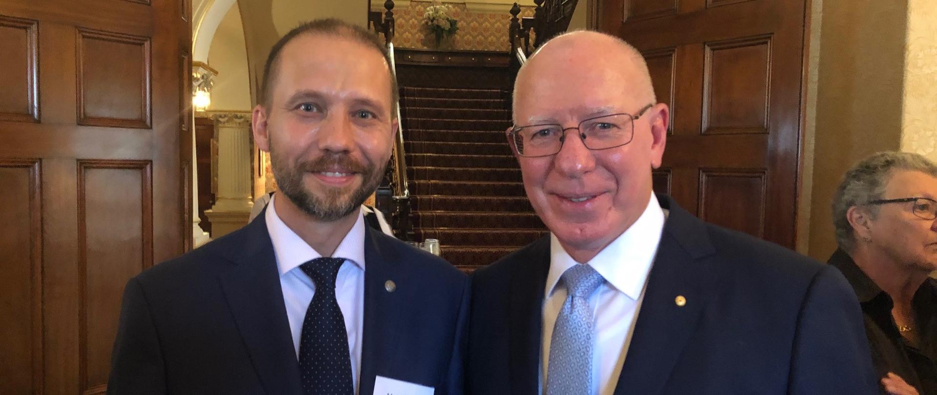 Gubernator Generalny Australii z Ambasadorem RP