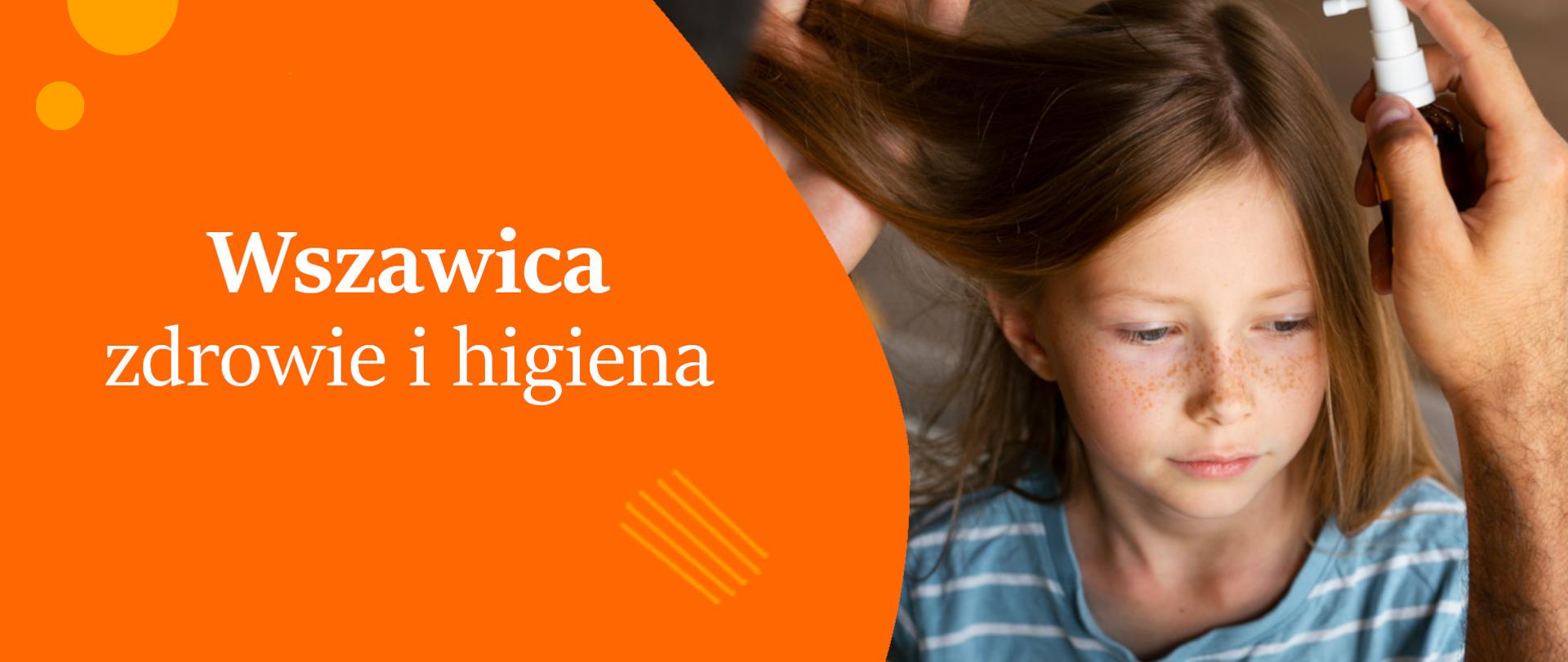 baner z tytułem wszawica zdrowie i higiena