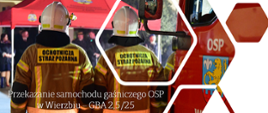 Przekazanie pojazdu OSP Wierzbie - infografika