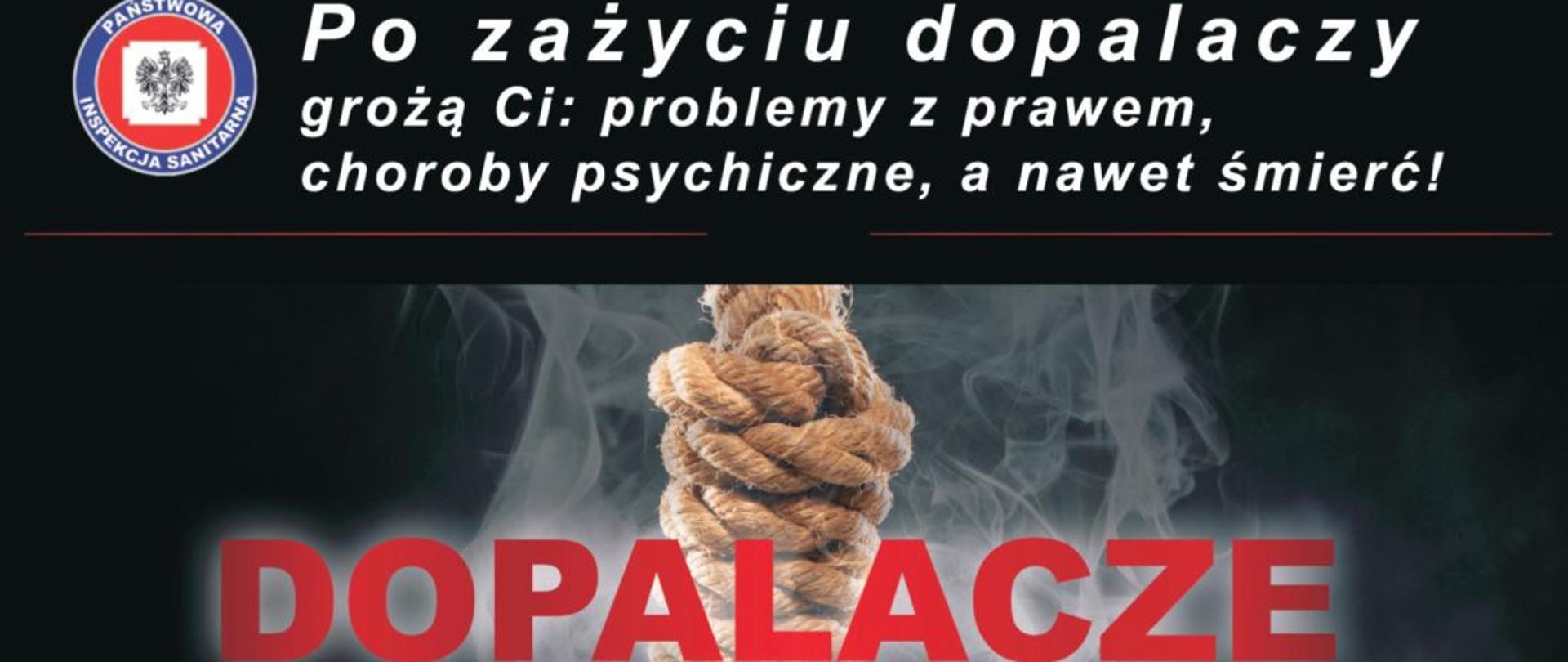 Ulotka Dopalacze to śmierć - str.1