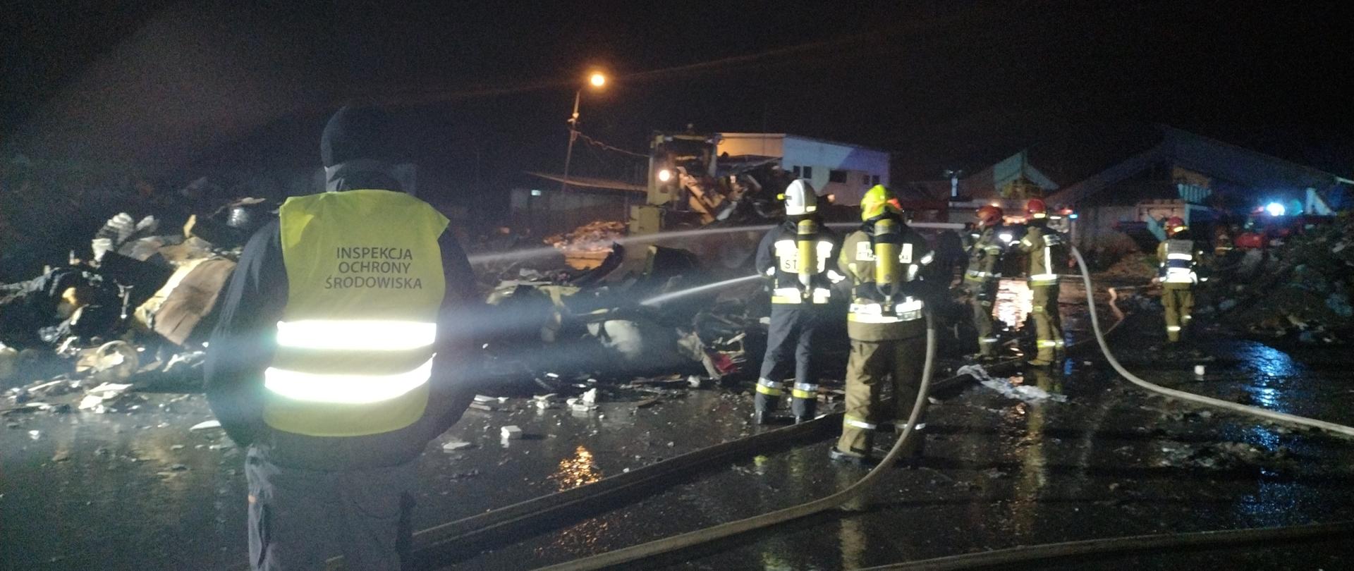 Pożar w Punkcie Selektywnej Zbiórki Odpadów Komunalnych w Jastrzębiu Zdroju