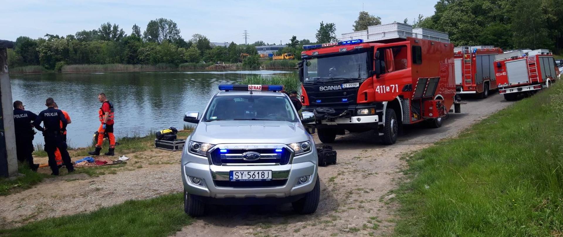 Działania strażaków nad wodą