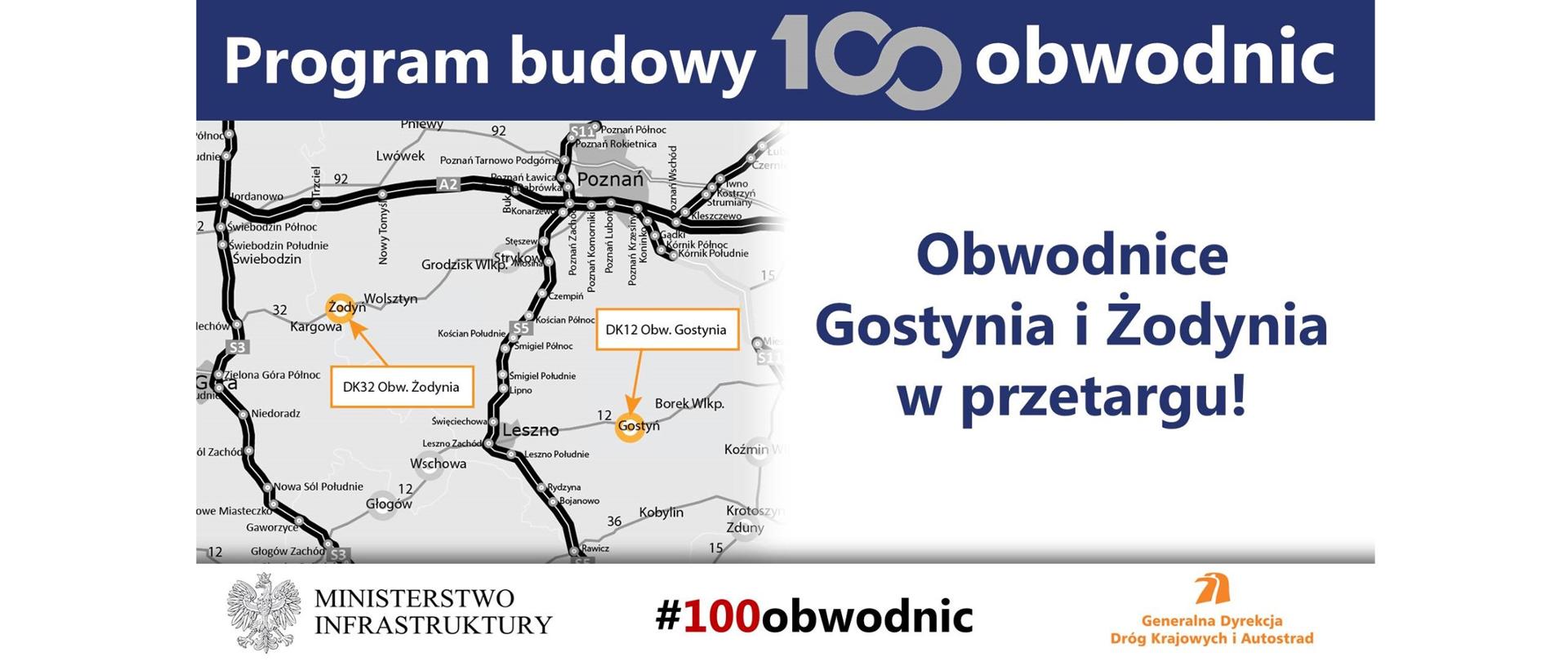 Rusza przetarg na realizację obwodnic Gostynia i Żodynia - infografika