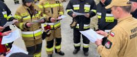 Omówienie ćwiczeń z dowódcami jednostek OSP. 