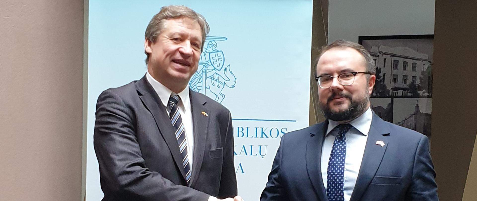 Deputy Minister Jabłoński met with Lithuania’s Deputy Foreign Minister Raimundas Karoblis