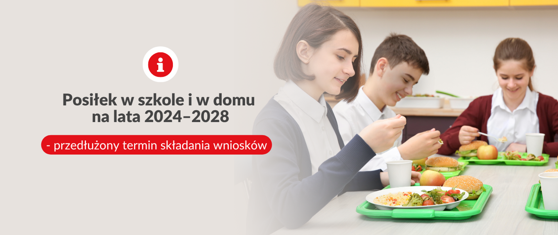 Posiłek w szkole i w domu” na lata 2024-2028 – przedłużony termin składania wniosków