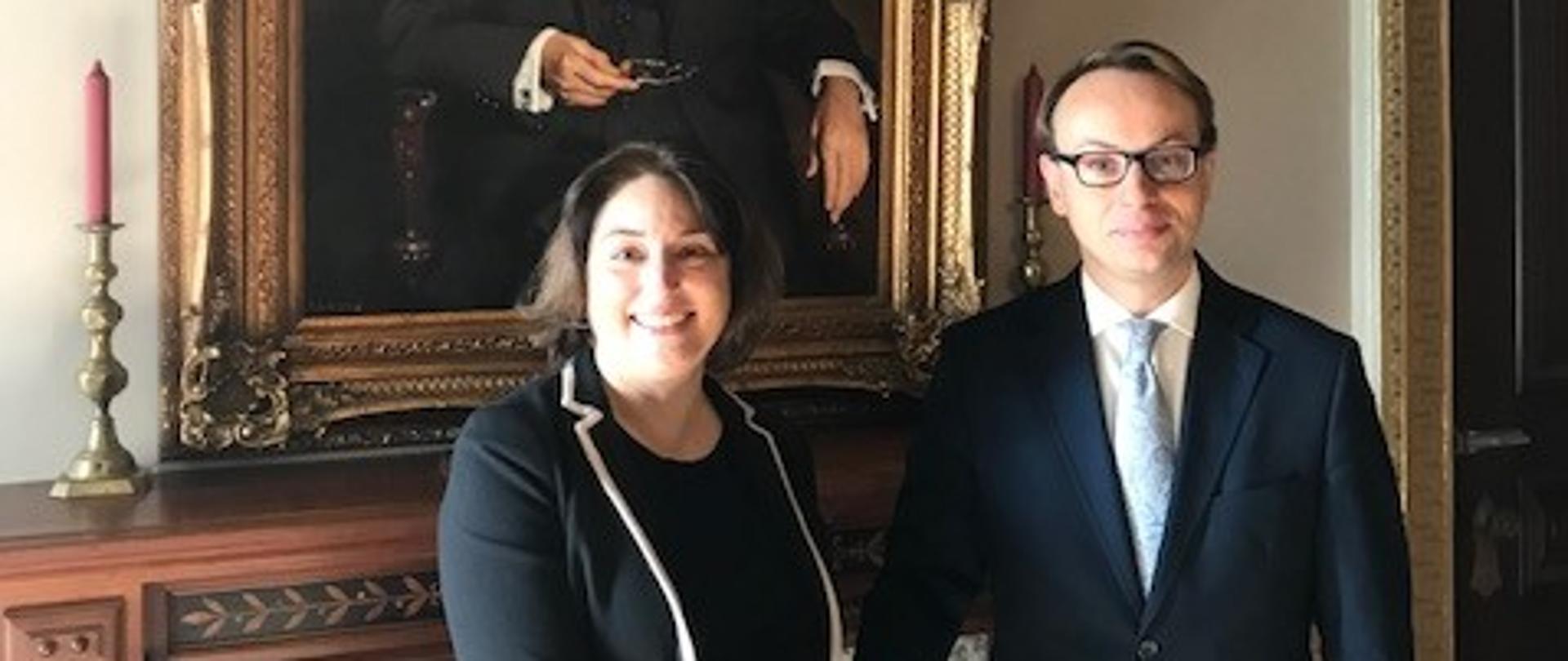 Wiceminister Kozłowski spotkał się z Panią Julie Stufft