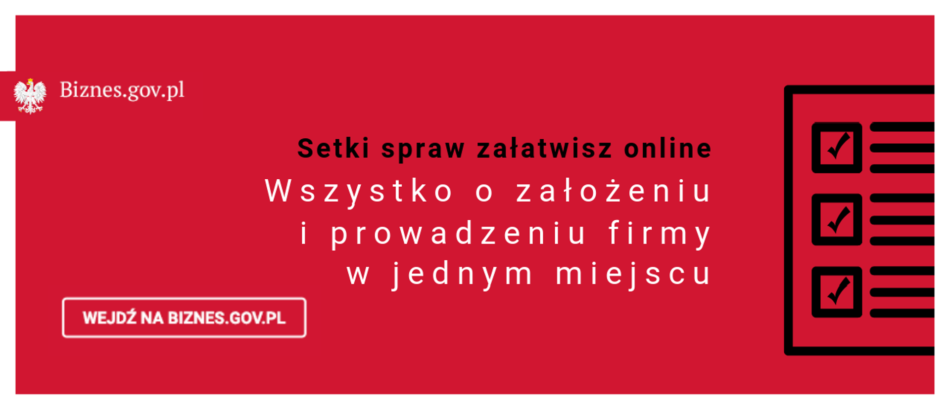 Grafika zachęcająca do wejścia na stronę Biznes.gov.pl