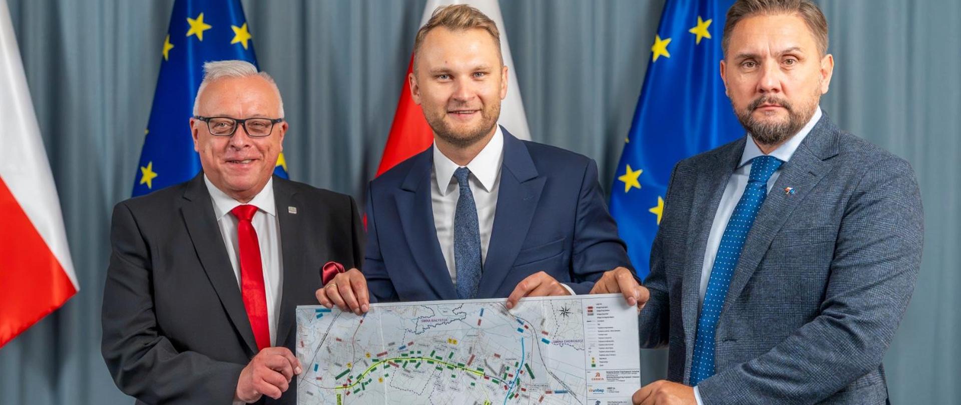 Podpisanie zezwolenia na realizację inwestycji drogowej, jaką będzie 8 km drogi ekspresowej na odcinku od węzła Białystok Północ do węzła Dobrzyniewo