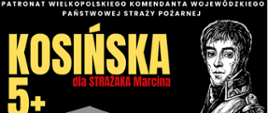 Plakat z informacją bieg dla Marcina