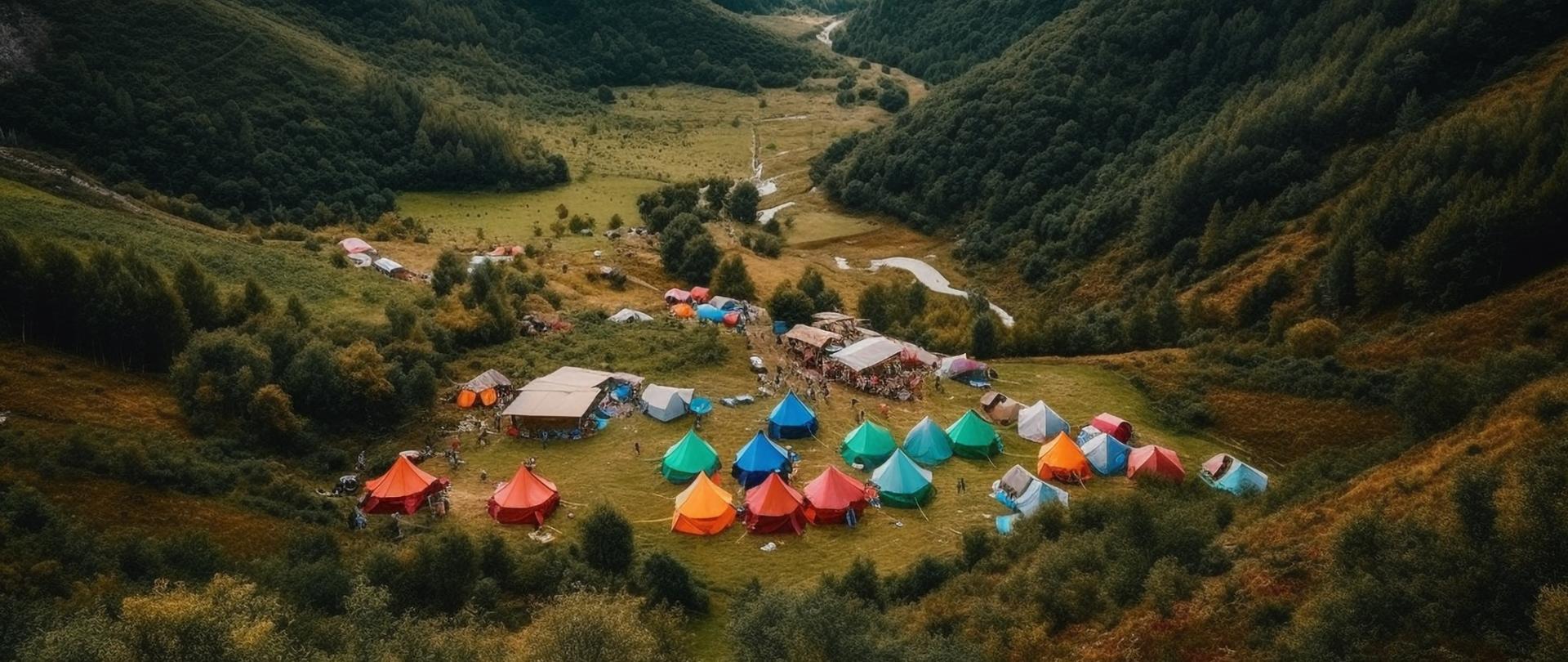 Adventure in nature camping, hiking, exploring cultures generated by artificial intelligence