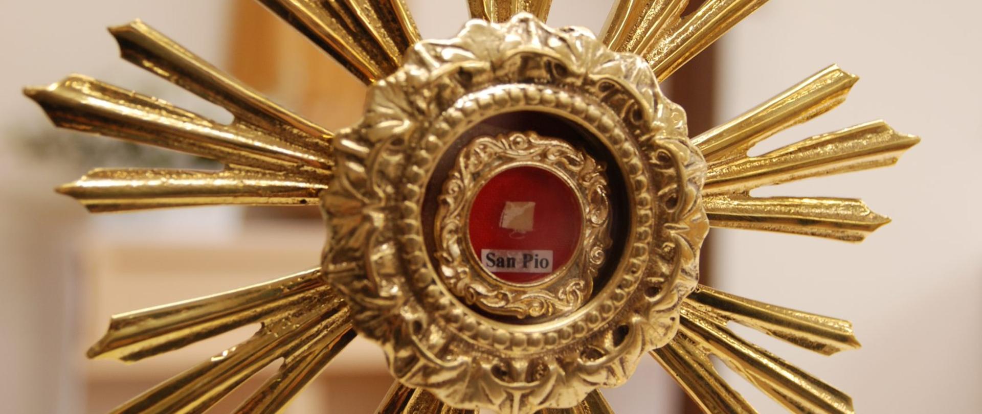 Relikwie św. Ojca Pio