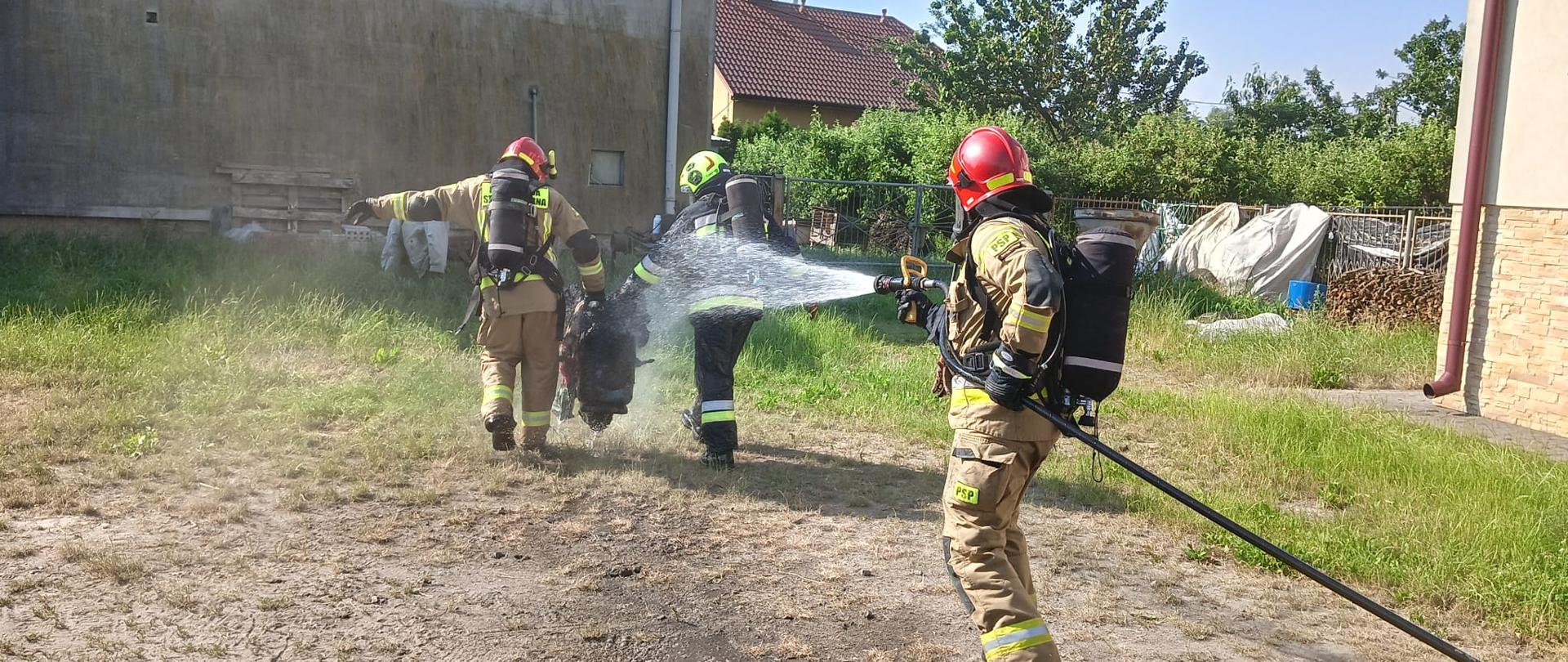 pożar butli z gazem