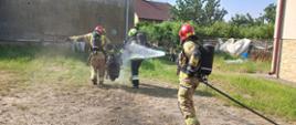 pożar butli z gazem
