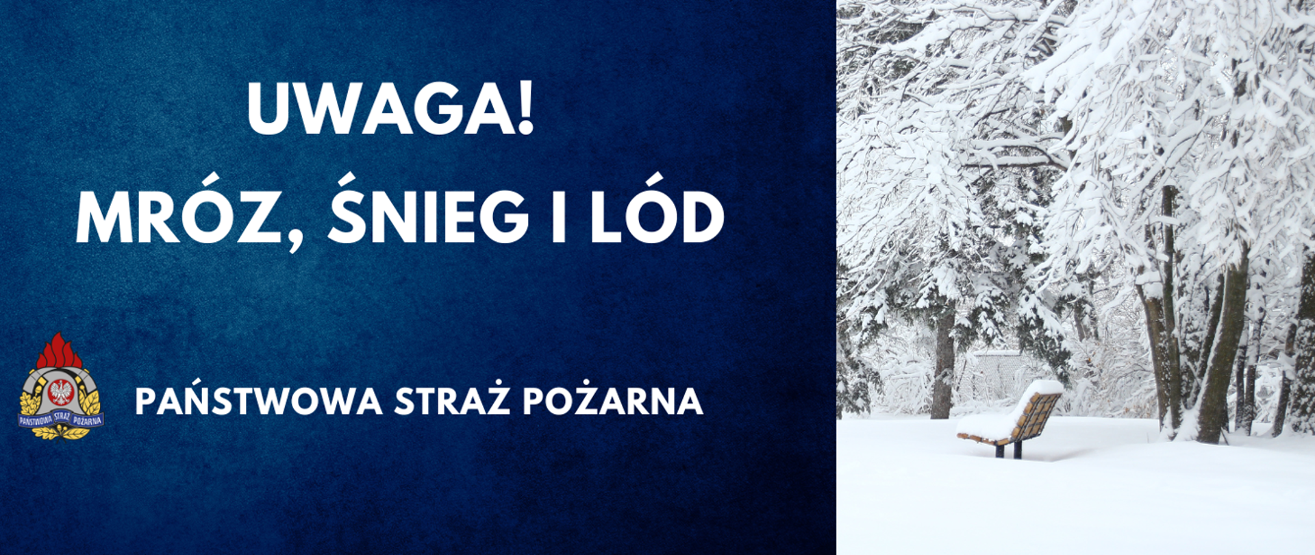Uwaga na mróz, śnieg i lód!