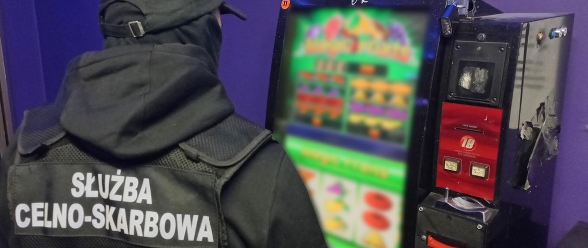 Funkcjonariusz przy automacie do gier hazardowych