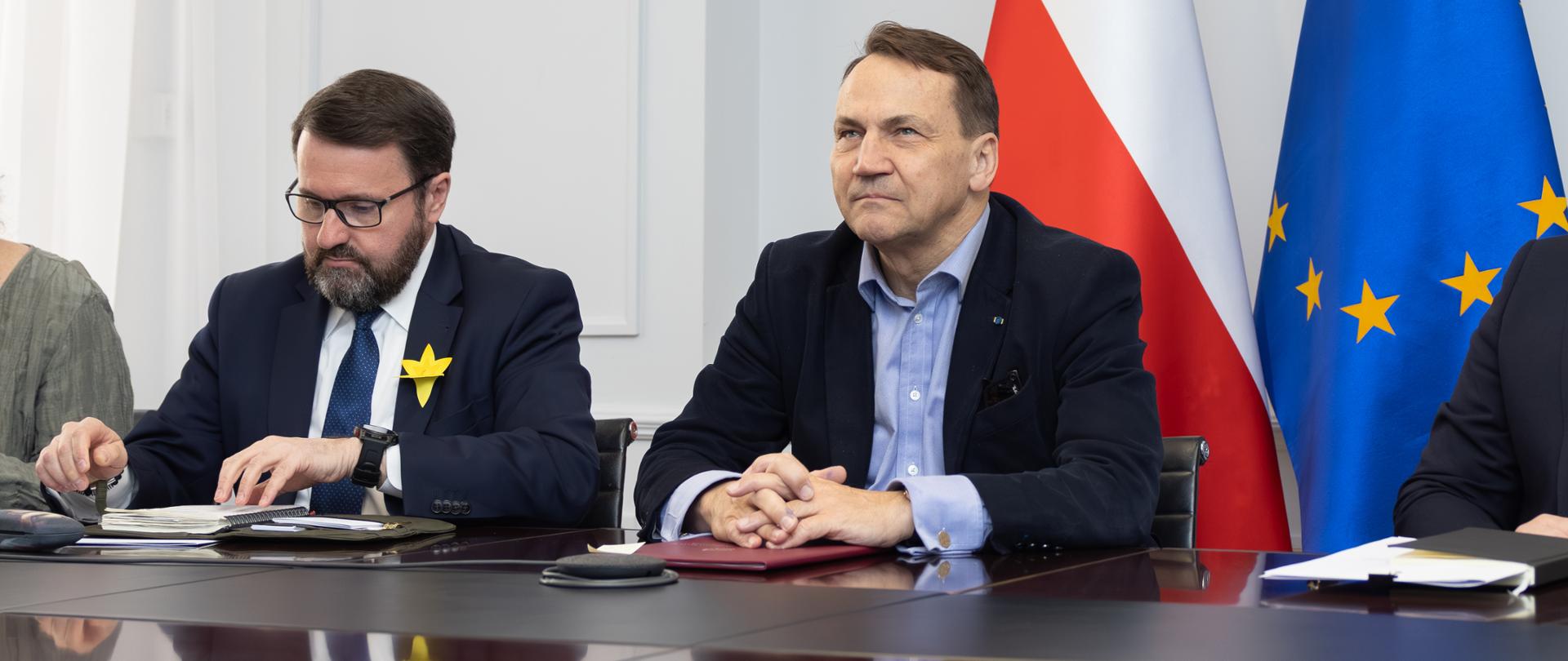 Deputy Prime Minister Radosław Sikorski takes part in meeting of leaders on situation in Strait of Hormuz