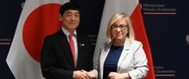 Spotkanie minister klimatu i środowiska Pauliny Hennig-Kloski z Ambasadorem Japonii Akio Miyajima