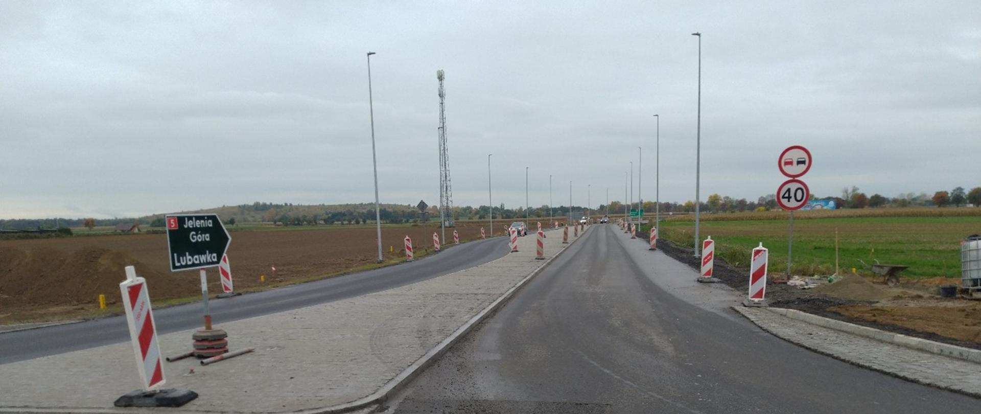 Budowa ronda w Mielęcinie na DK5 - październik 2025r. fot. GDDKIA