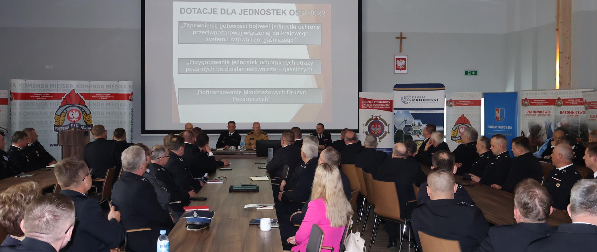 Odprawa roczna jednostek OSP z terenu powiatu radomskiego z udziałem Zastępcy Mazowieckiego Komendanta Wojewódzkiego PSP