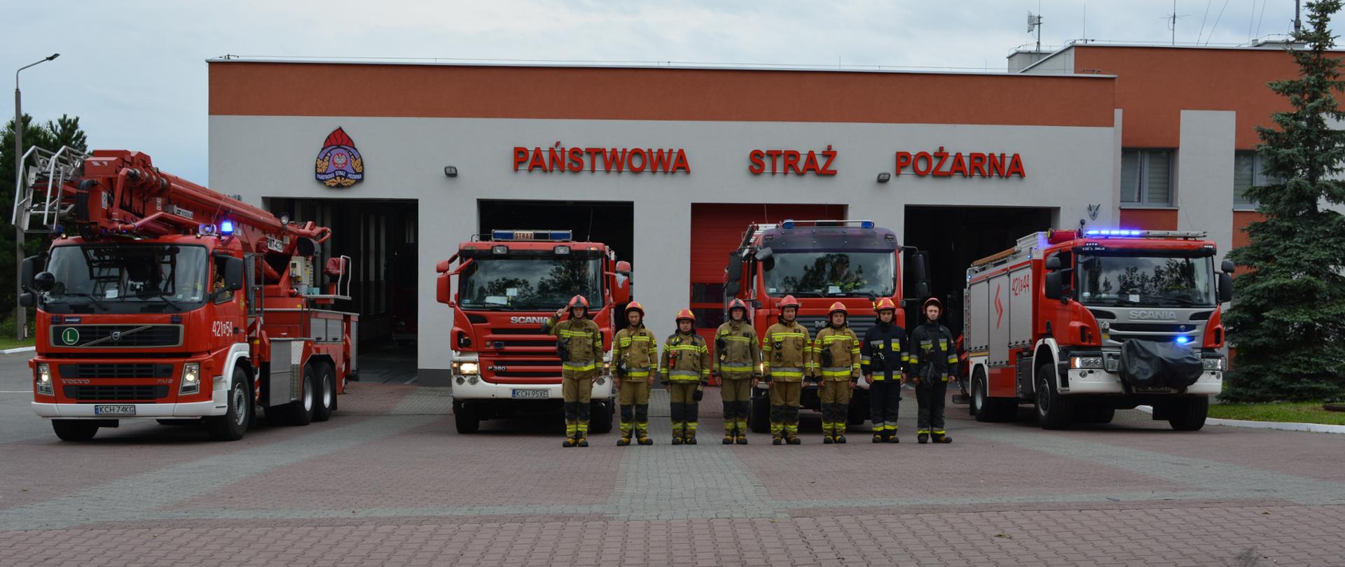 Strażacy JRG w Chrzanowie podczas rocznicy wybuchu Powstania Warszawskiego 