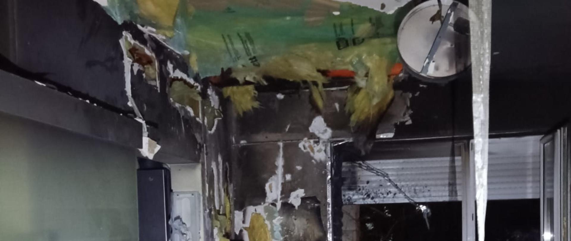 Pożar domu jednorodzinnego w Ogrodniczkach